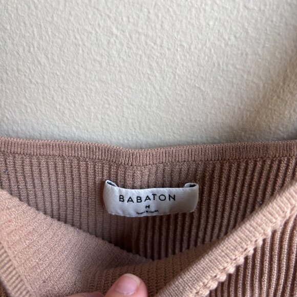 Babaton Ribbed Tan Tank - Picture 2 of 2